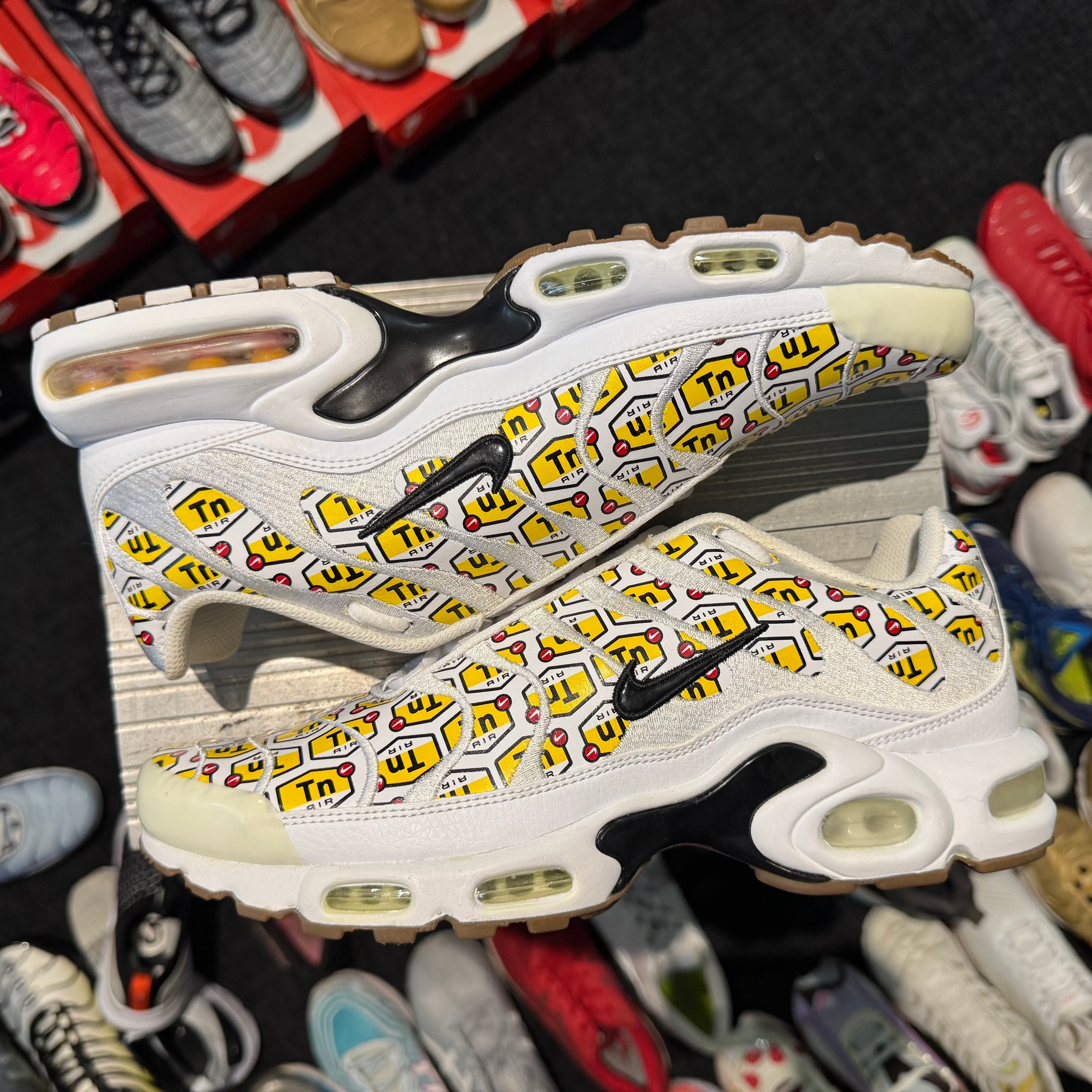Nike Air Max Plus TN 'All Over Print White' (Brand New)