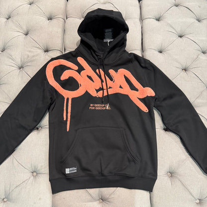 Geedup Handstyle Hoodie 'Black Peach' (Brand New)