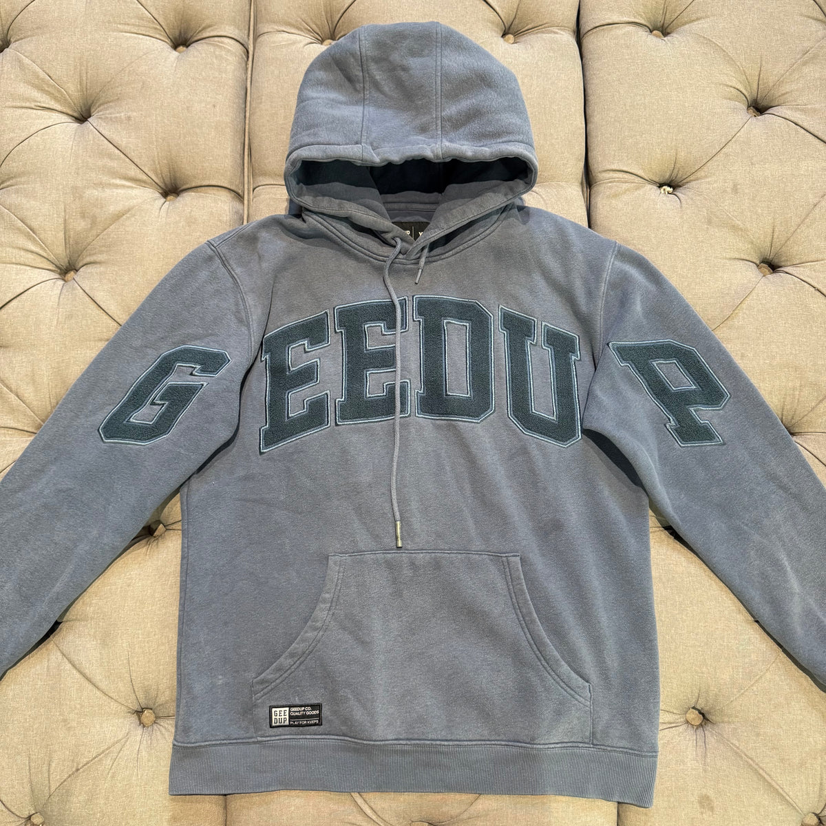 Geedup Team Logo Hoodie 'Petrol Blue' (Second hand)