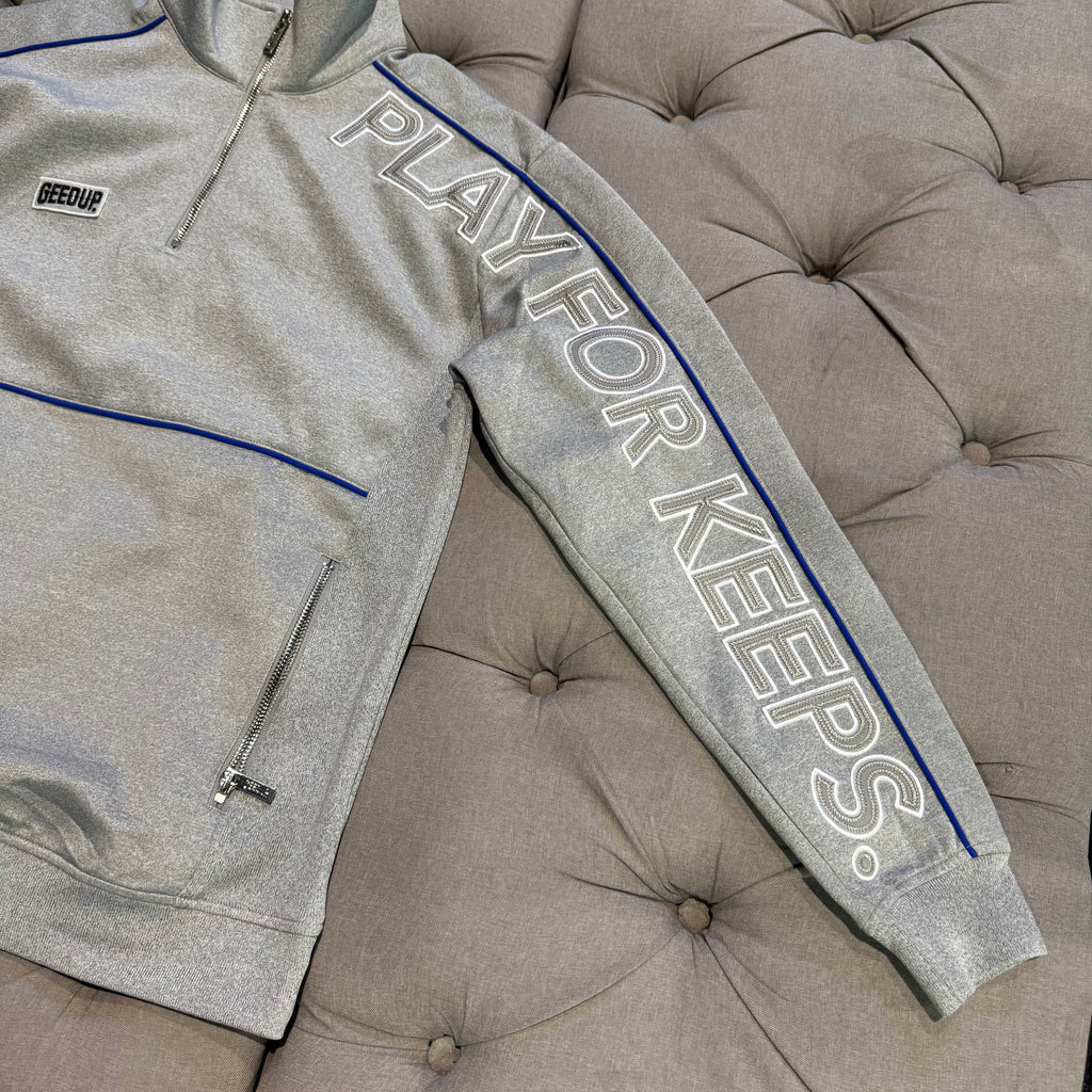 Geedup PFK Qtr Zip 'Grey Blue' (Second hand)