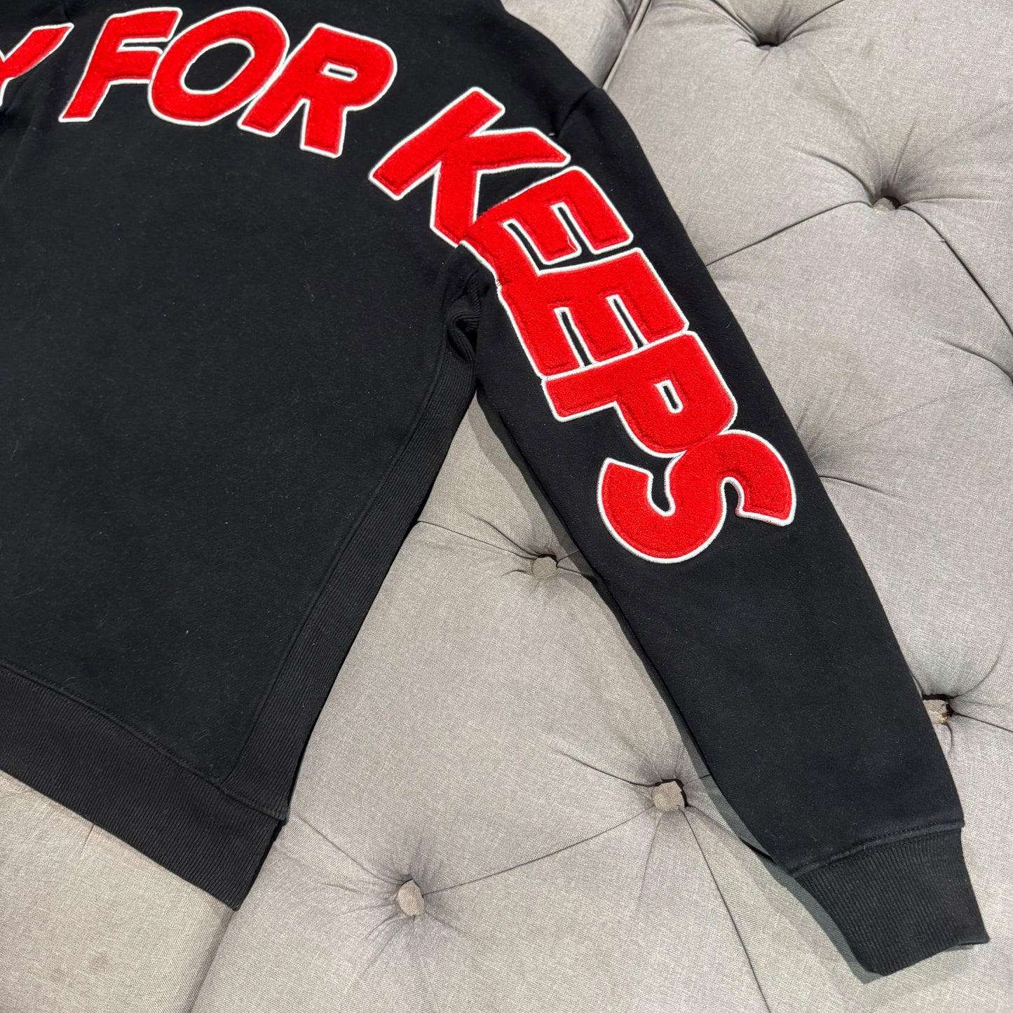Geedup Play For Keeps Hoodie 'Black Red' (Second hand)