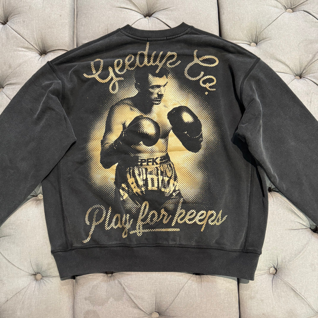 Geedup PFK Boxer Crewneck 'Washed Black' (Second hand)