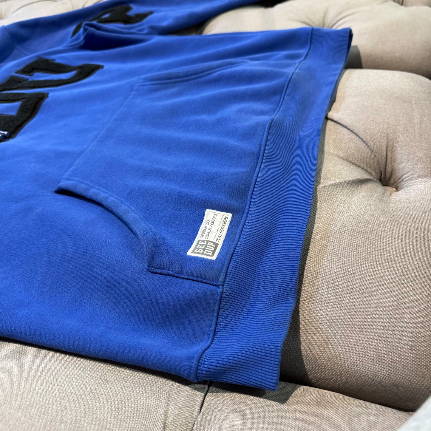 Geedup Team Logo Hoodie 'Royal Blue Black' (Second hand)