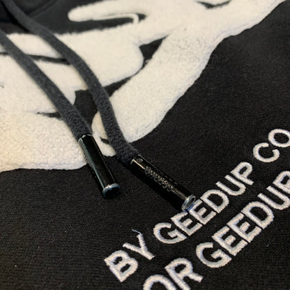 Geedup Handstyle Hoodie ‘Black White’ (Second hand)