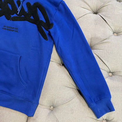 Geedup Handstyle Hoodie 'Black Blue' (Second hand)