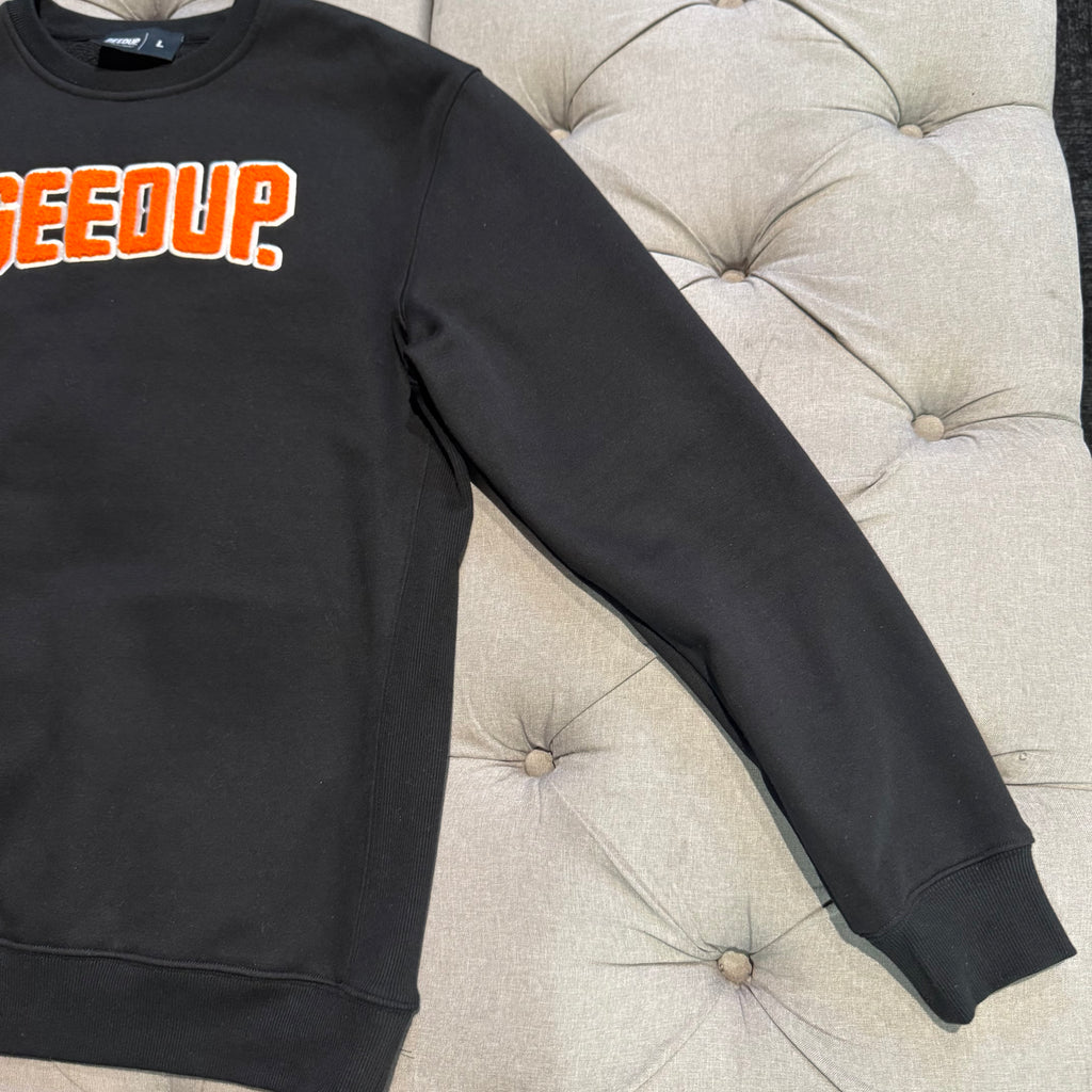 Geedup Play For Keeps Crewneck 'Black Orange' (Unreleased) (Second hand)