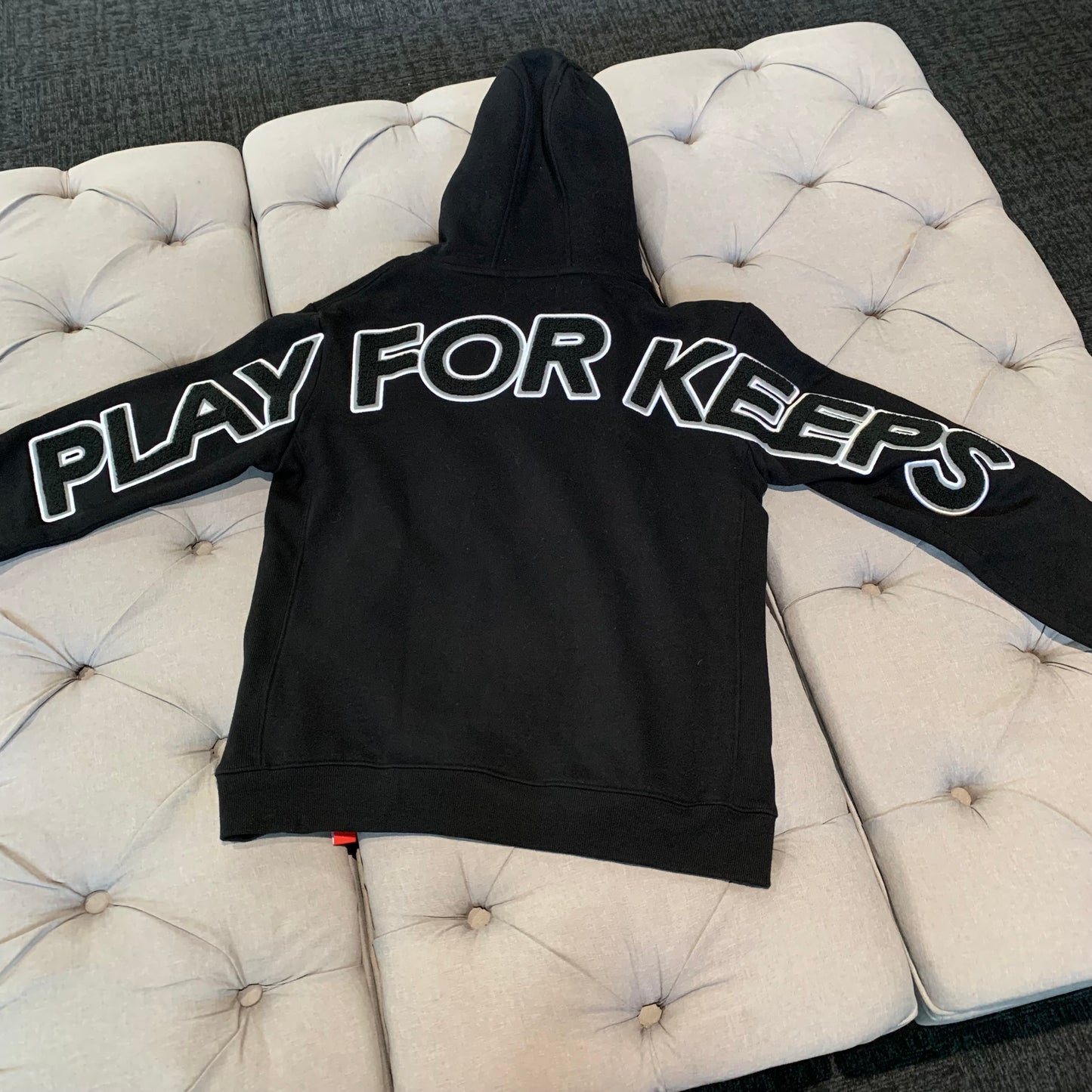 Geedup Play For Keeps Hoodie 'Black/White' (Second hand)