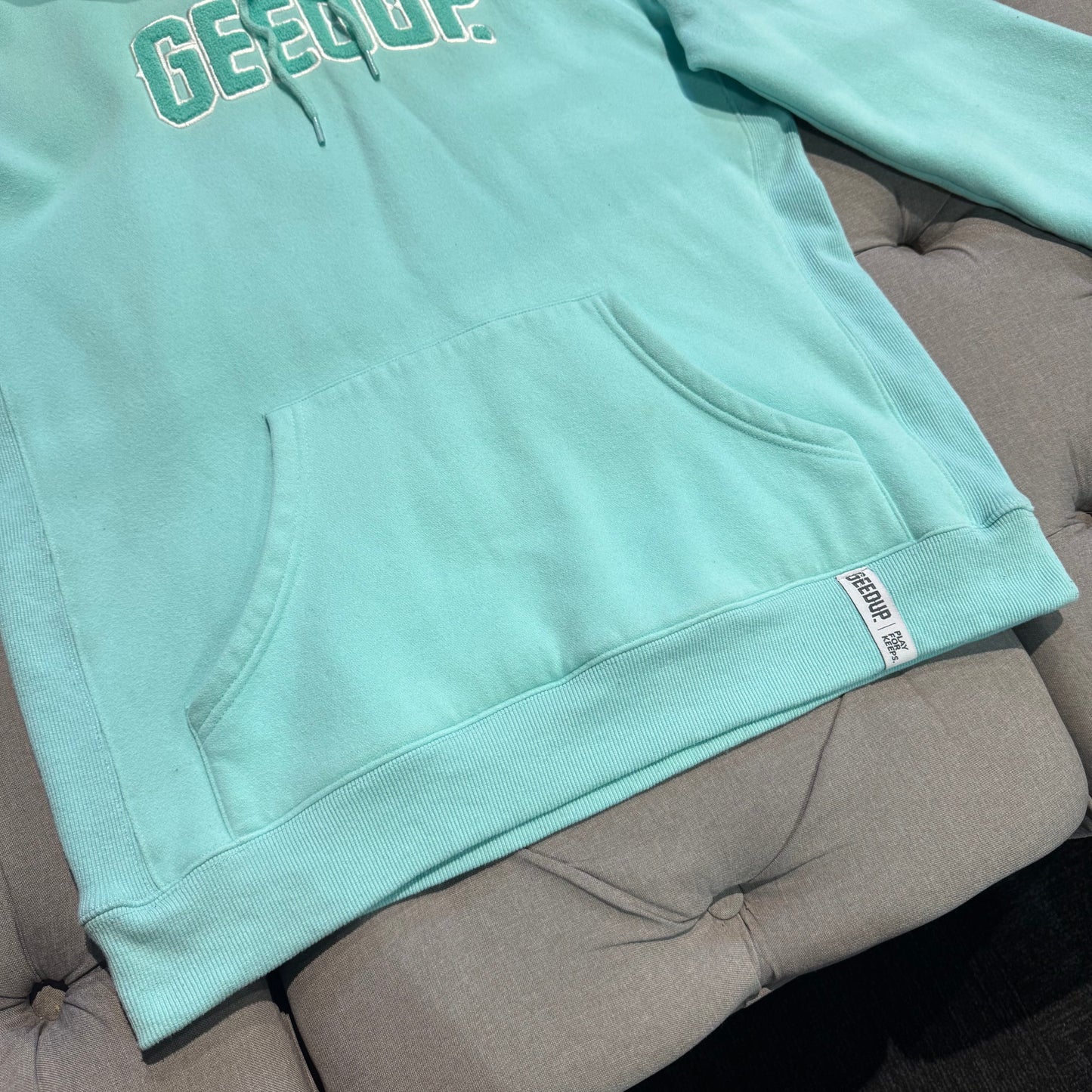 Geedup Play For Keeps Hoodie 'Teal' (Second hand)