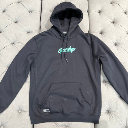 Geedup Script Logo Hoodie 'Navy Green' (Second hand)