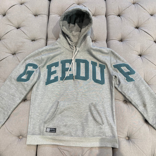 Geedup Team Logo Hoodie 'Grey Teal' (Second hand)