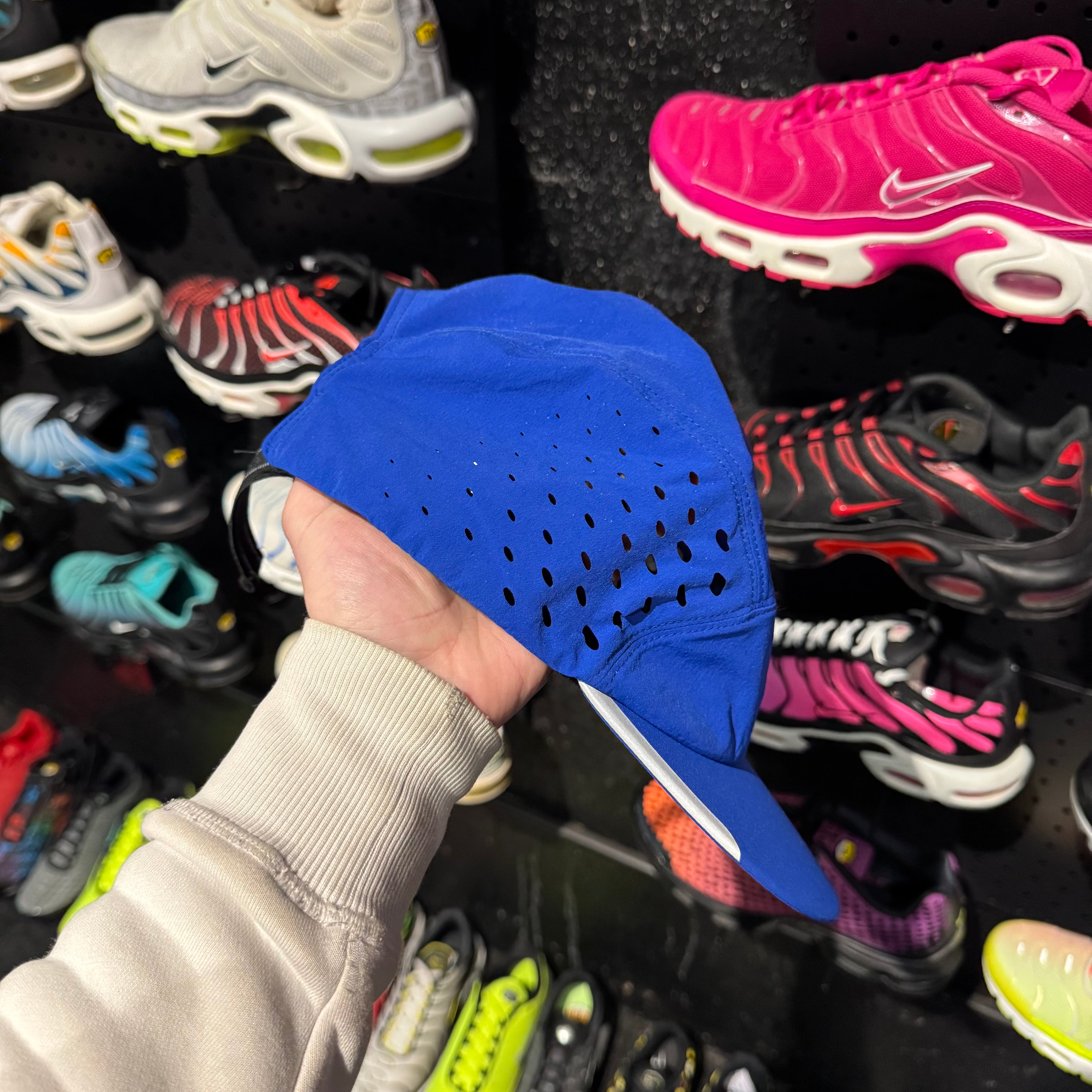 Asics Ultra Lightweight Running Cap 'Blue Reflective' (Second hand)