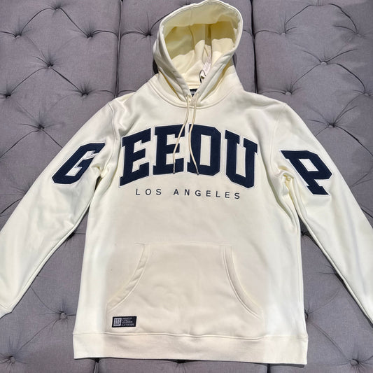 Geedup LA Team Logo Hoodie 'Cream Navy' (Second hand)