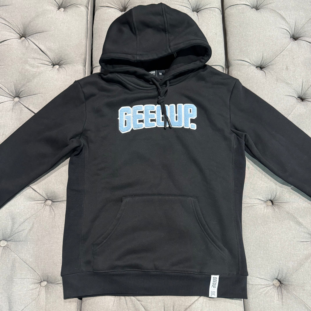 Geedup Play For Keeps Hoodie 'Black Baby Blue' (Second hand)