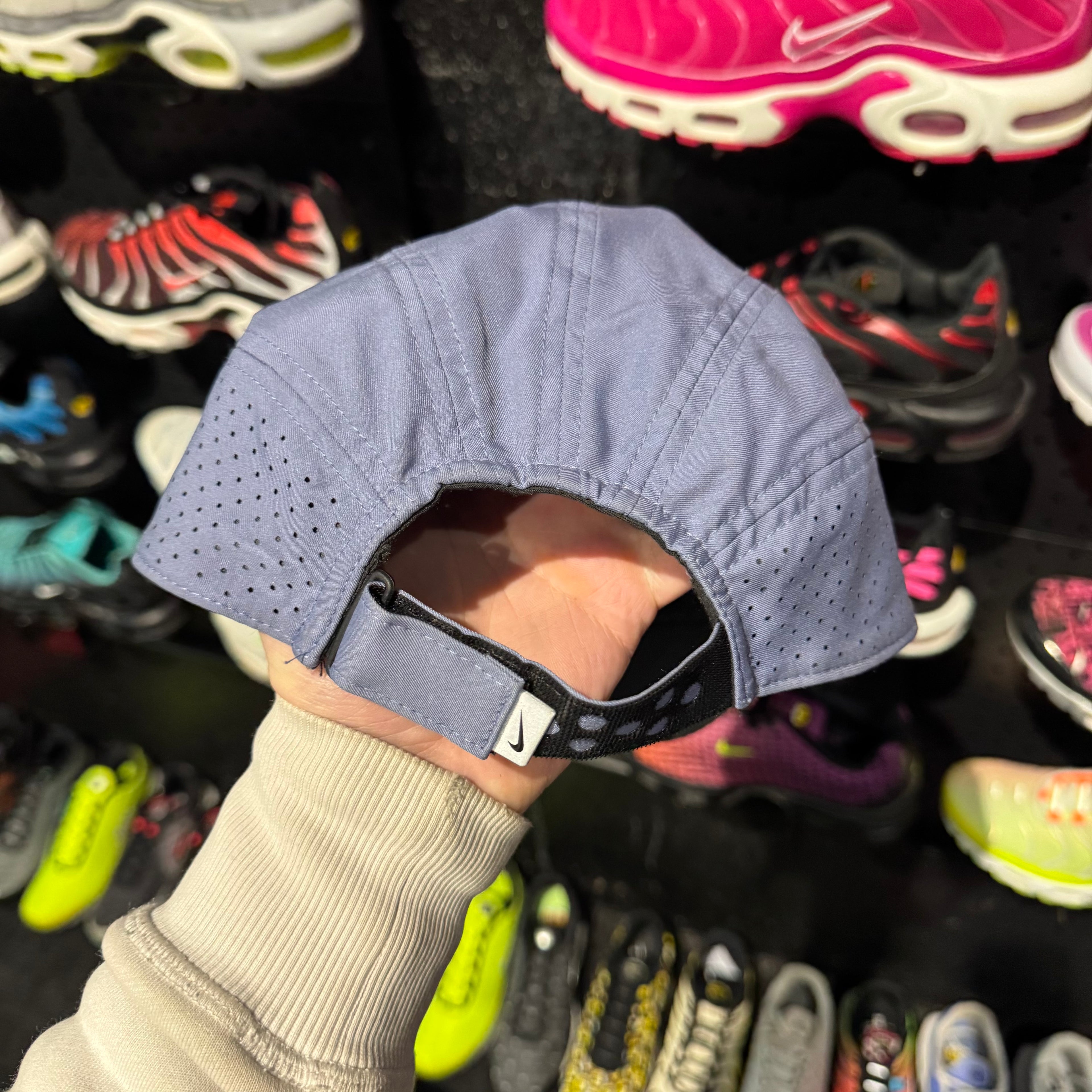 Nike Drifit Reflective Running Cap 'Dusty Blue' (Second Hand)