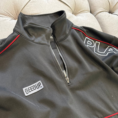 Geedup Play For Keeps Quarter Zip 'Black Red' (Second hand)