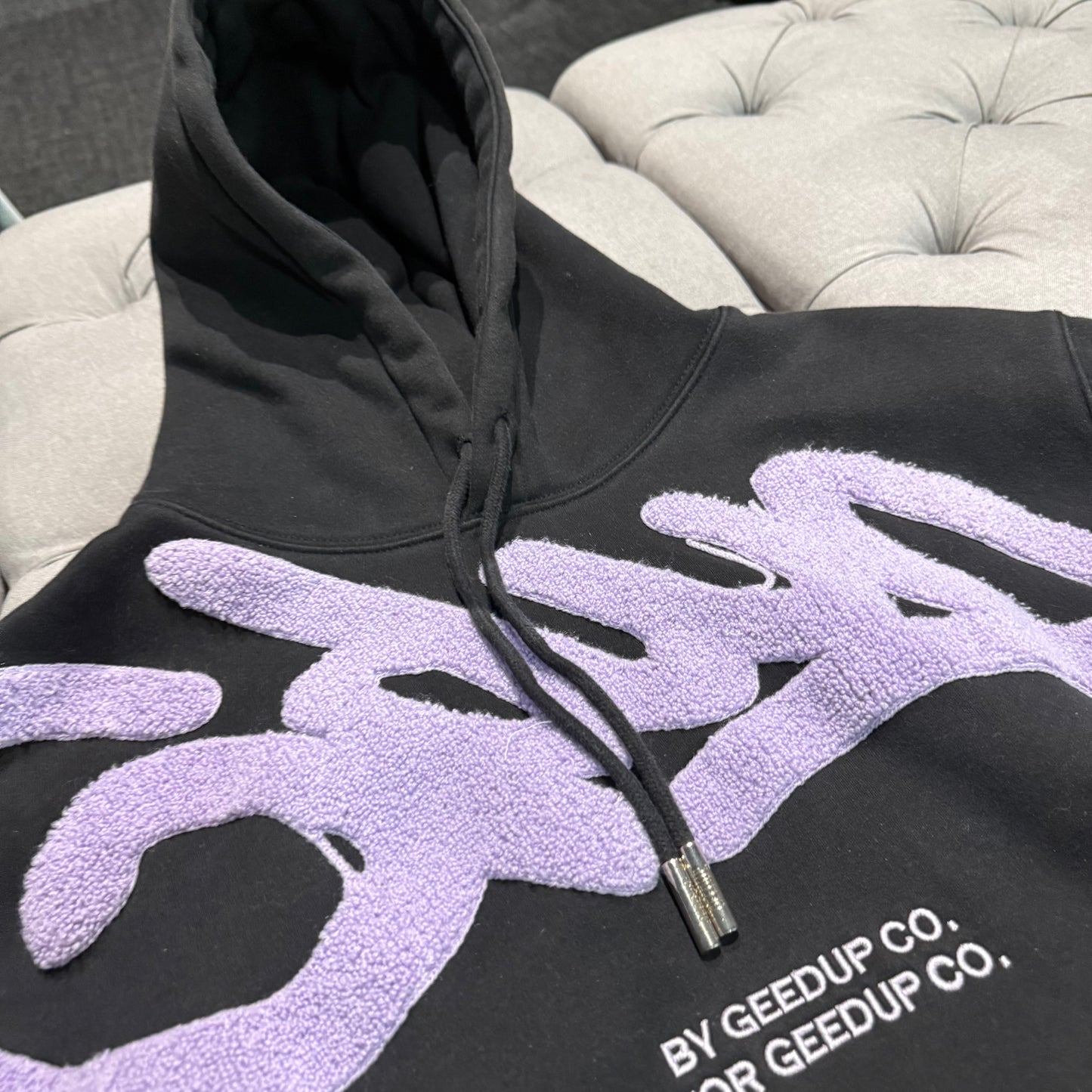 Geedup Handstyle Hoodie 'Purple Black' (Second hand)