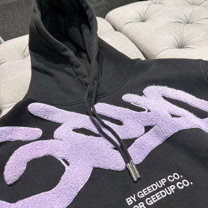Geedup Handstyle Hoodie 'Purple Black' (Second hand)