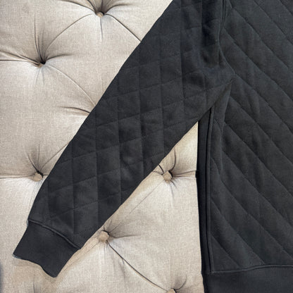 Geedup Stitched Quilt Hoodie 'Black' (Second hand)