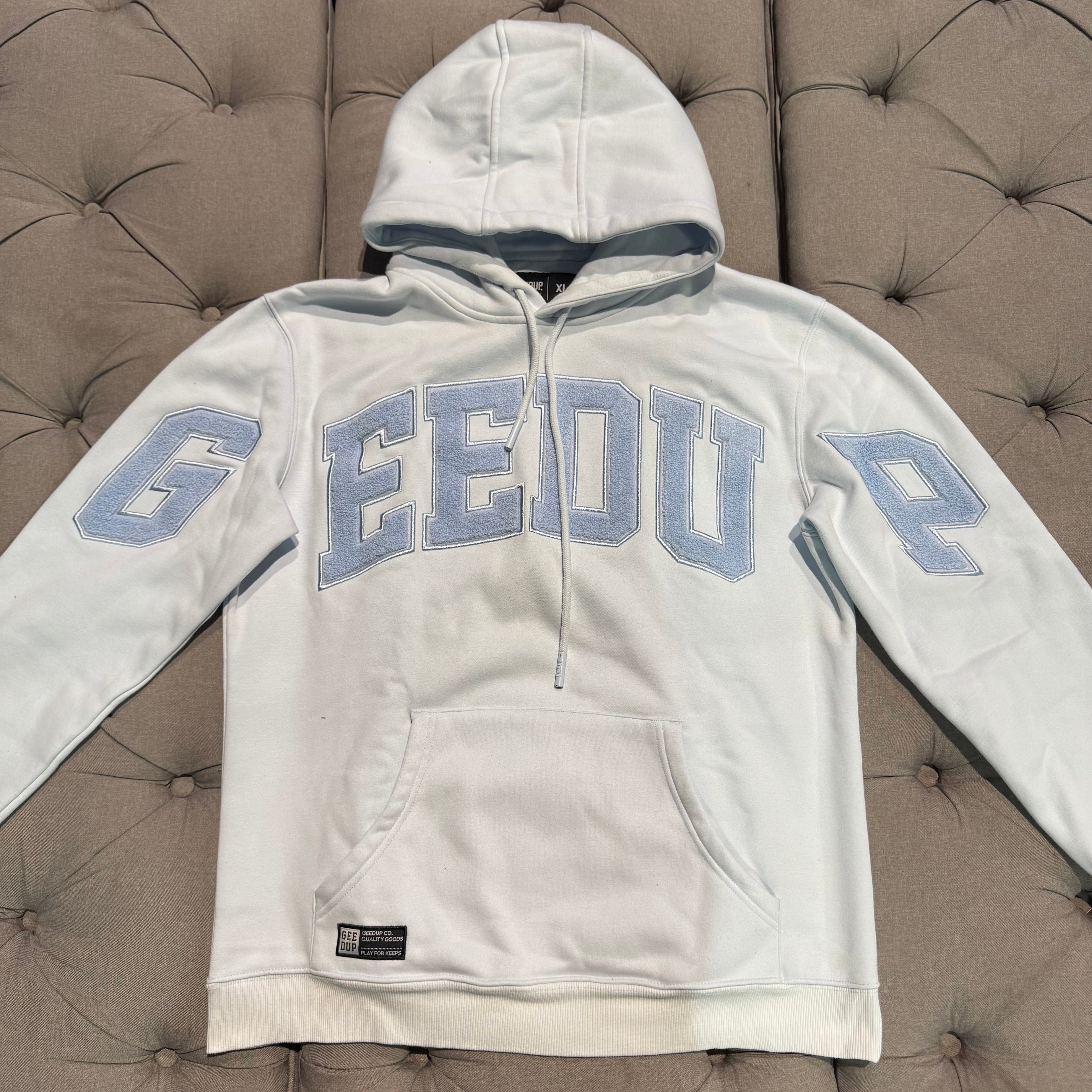 Geedup Team Logo Hoodie 'Pale Blue' (Second hand)