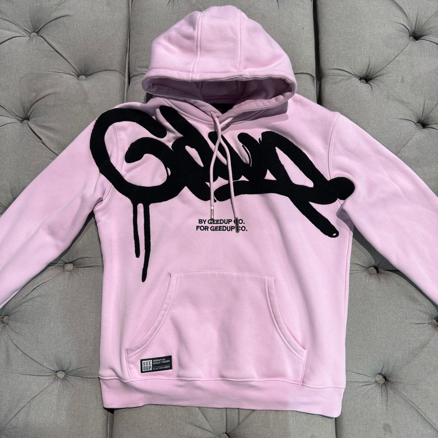 Geedup Handstyle Hoodie 'Lavender Black' (Second hand)