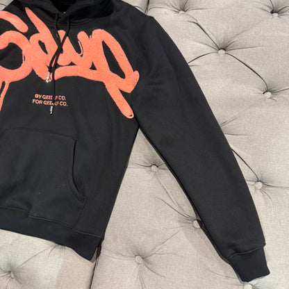 Geedup Handstyle Hoodie 'Black Peach' (Second hand)