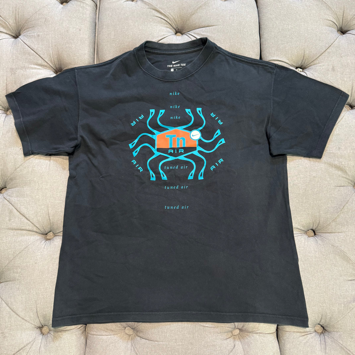 Nike Octopus Vein TN T-Shirt 'Black Peach Teal' (Second hand)