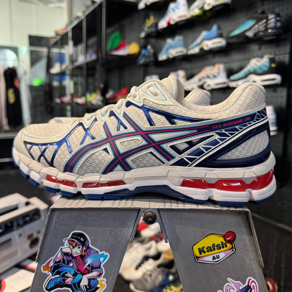 Asics Gel Kayano 20 'Cream Deep Marine Blue' (Second hand)
