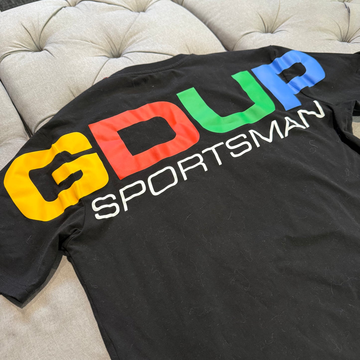 Geedup Sportsman T-Shirt 'Black Rainbow' (Second hand)