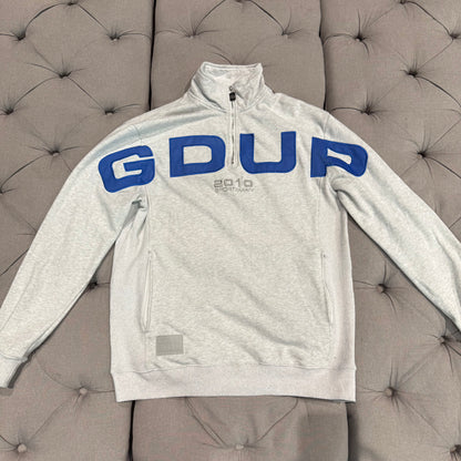 Geedup Since 2010 Sportsman Quarter Zip 'White Marle Blue' (Second hand)
