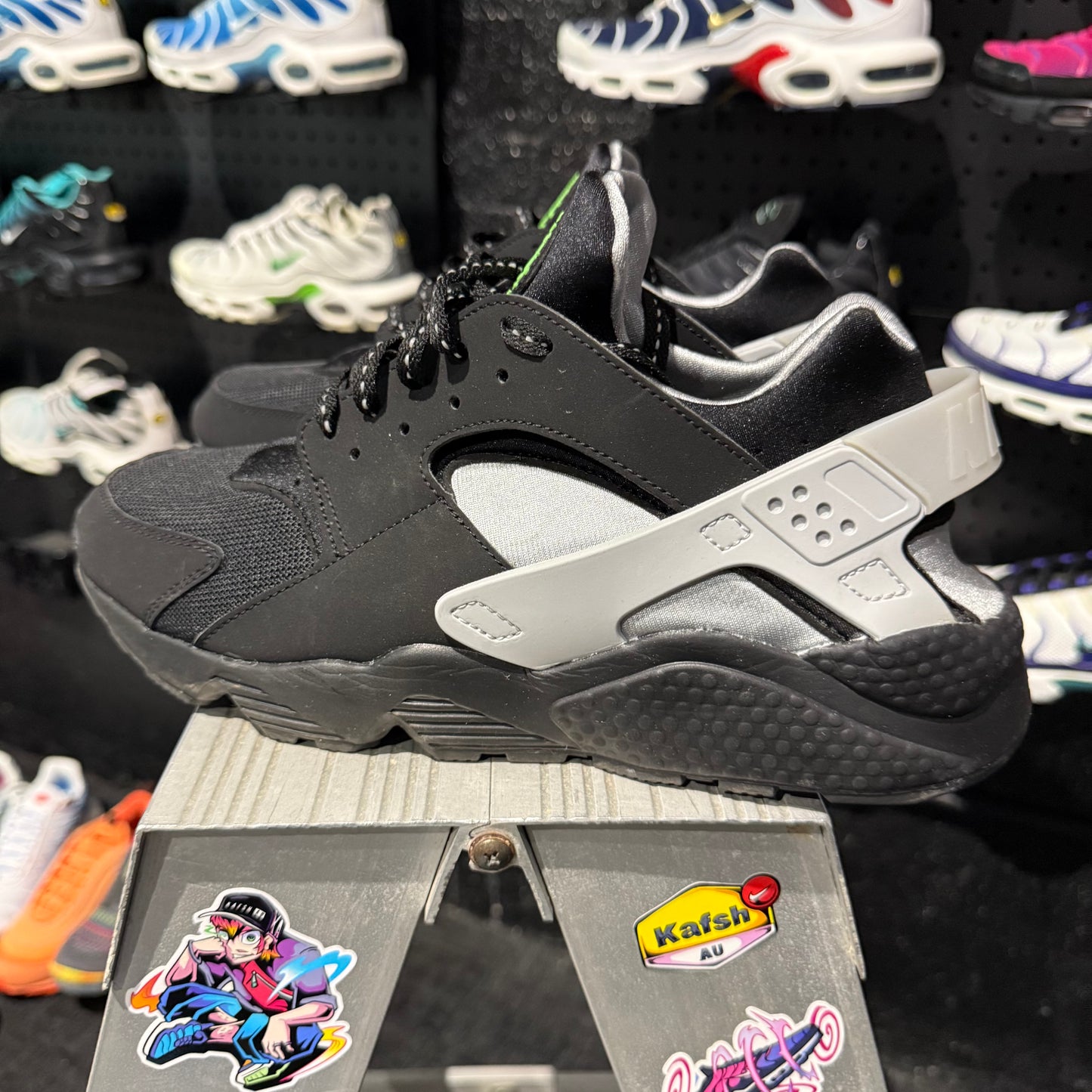 Nike Air Huarache 'Black White Neon Green' (Second hand)