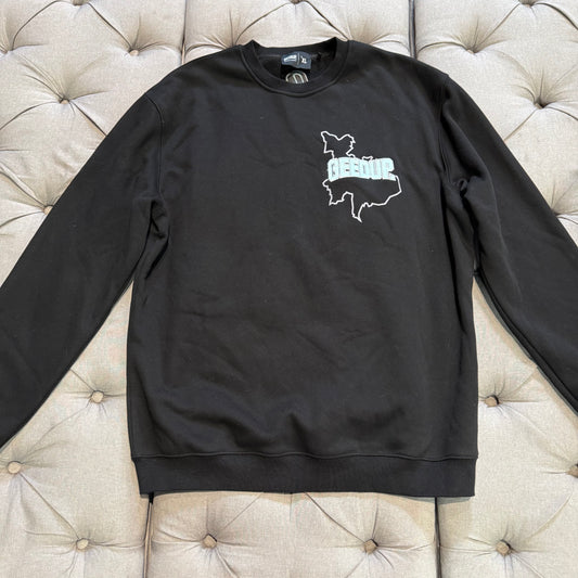 Geedup Proud to be a Problem Crewneck 'Black Teal' (Second hand)