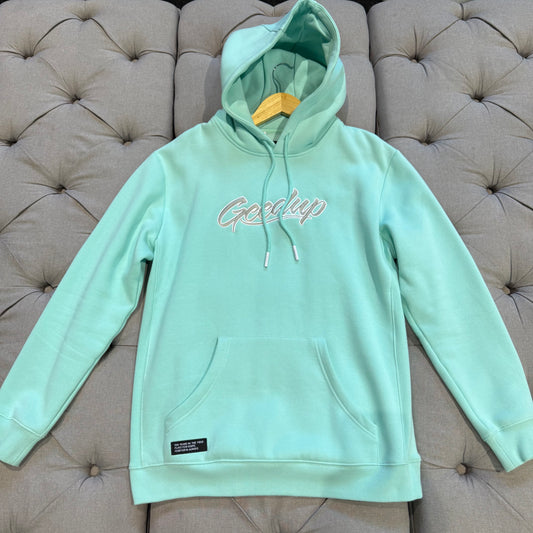 Geedup 10 Years In The Field Hoodie 'Teal/Aqua White' (Second hand)