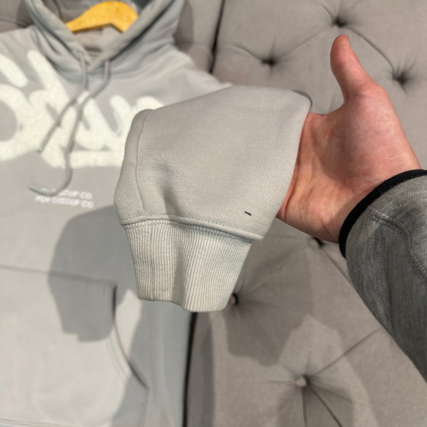 Geedup Handstyle Hoodie 'Grey White' (2022) (Second hand)