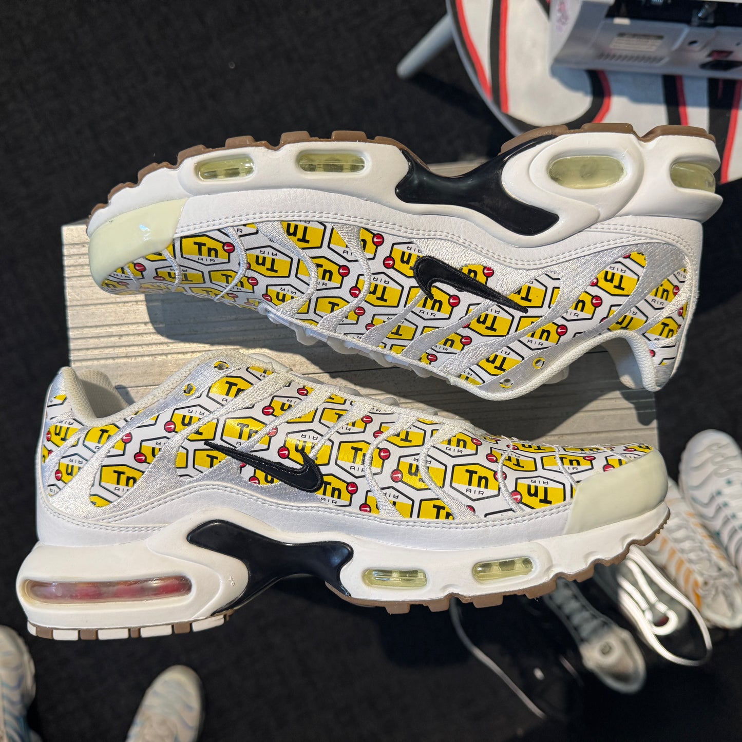 Nike Air Max Plus TN 'All Over Print White' (Brand New)