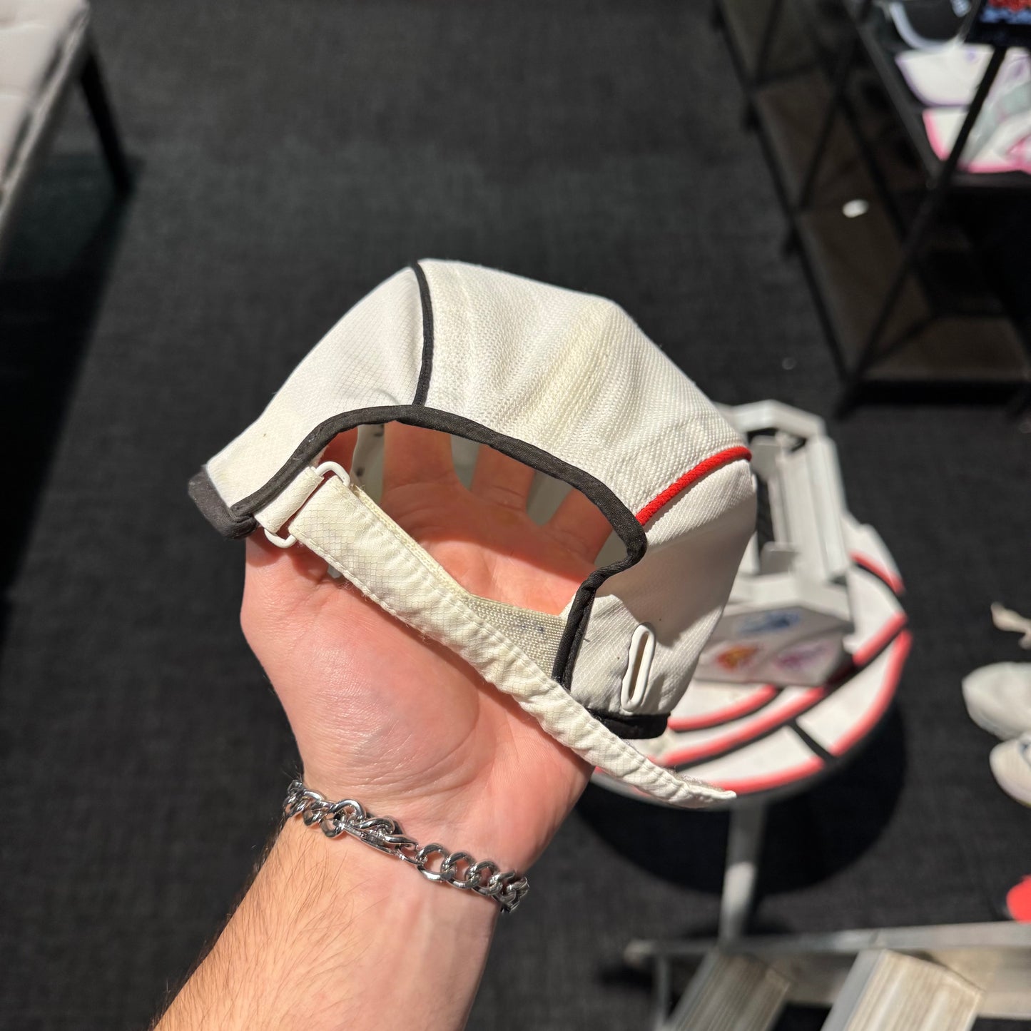 Lacoste Sport Mesh Cap 'White Red' (Second Hand)