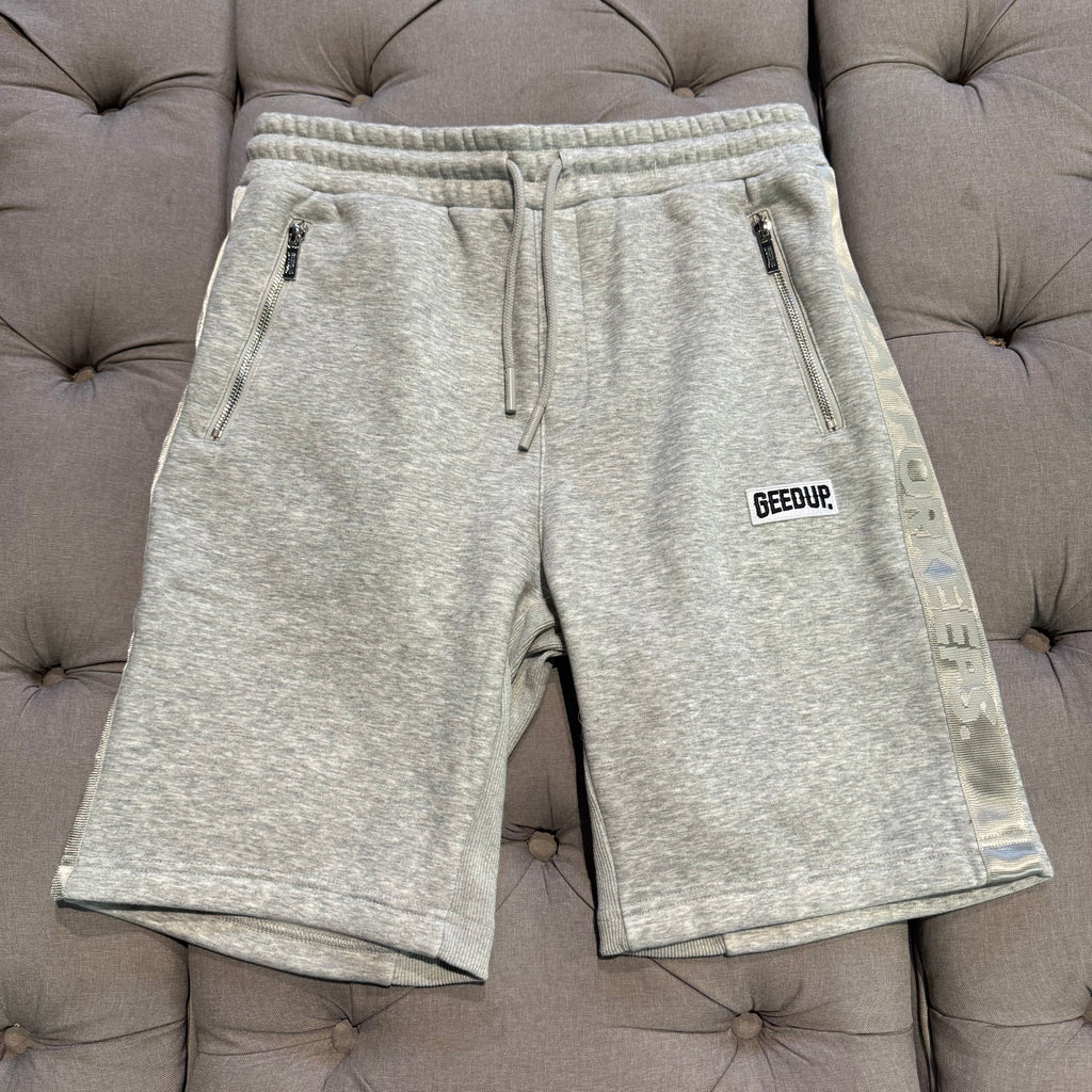 Geedup PFK Track Shorts 'Grey White' (Brand New)