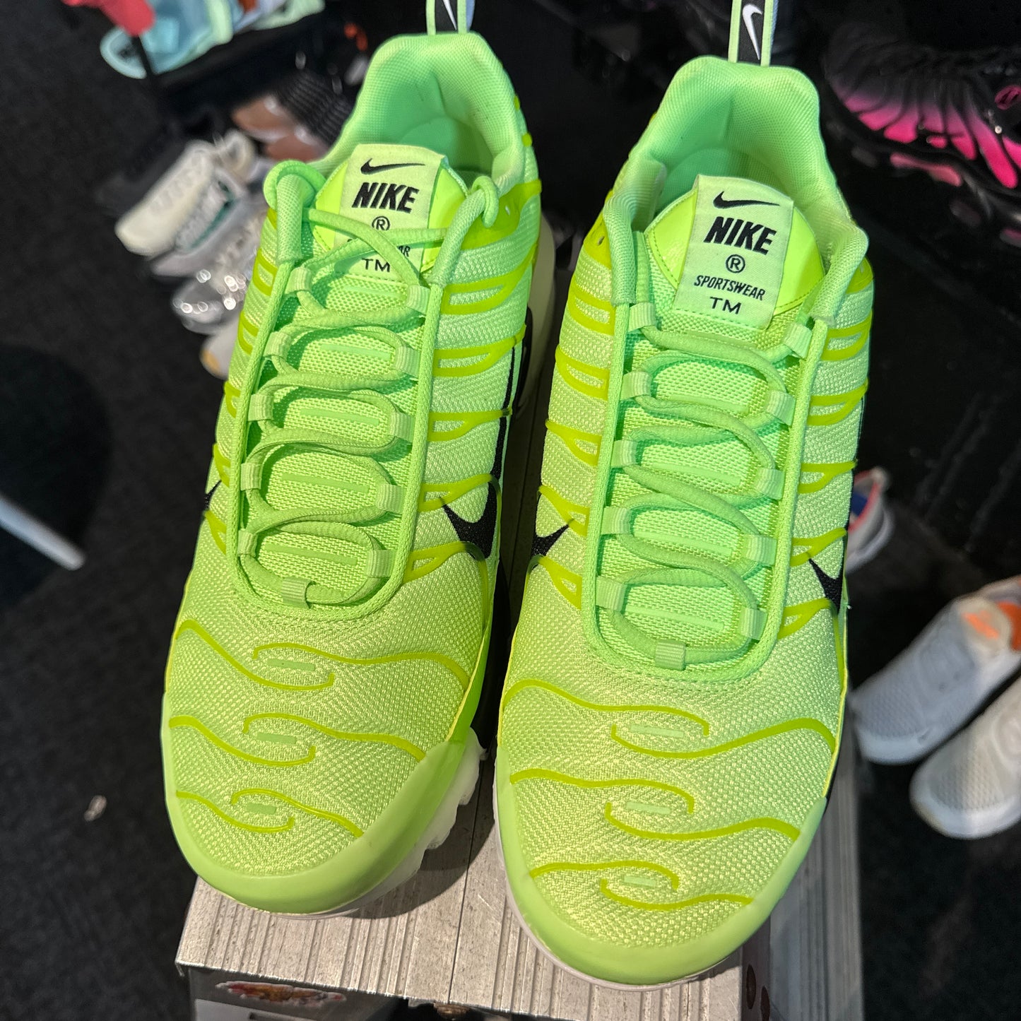 Nike Air Max Plus 'TN' Premium Overbranding Lime Blast (Brand New)