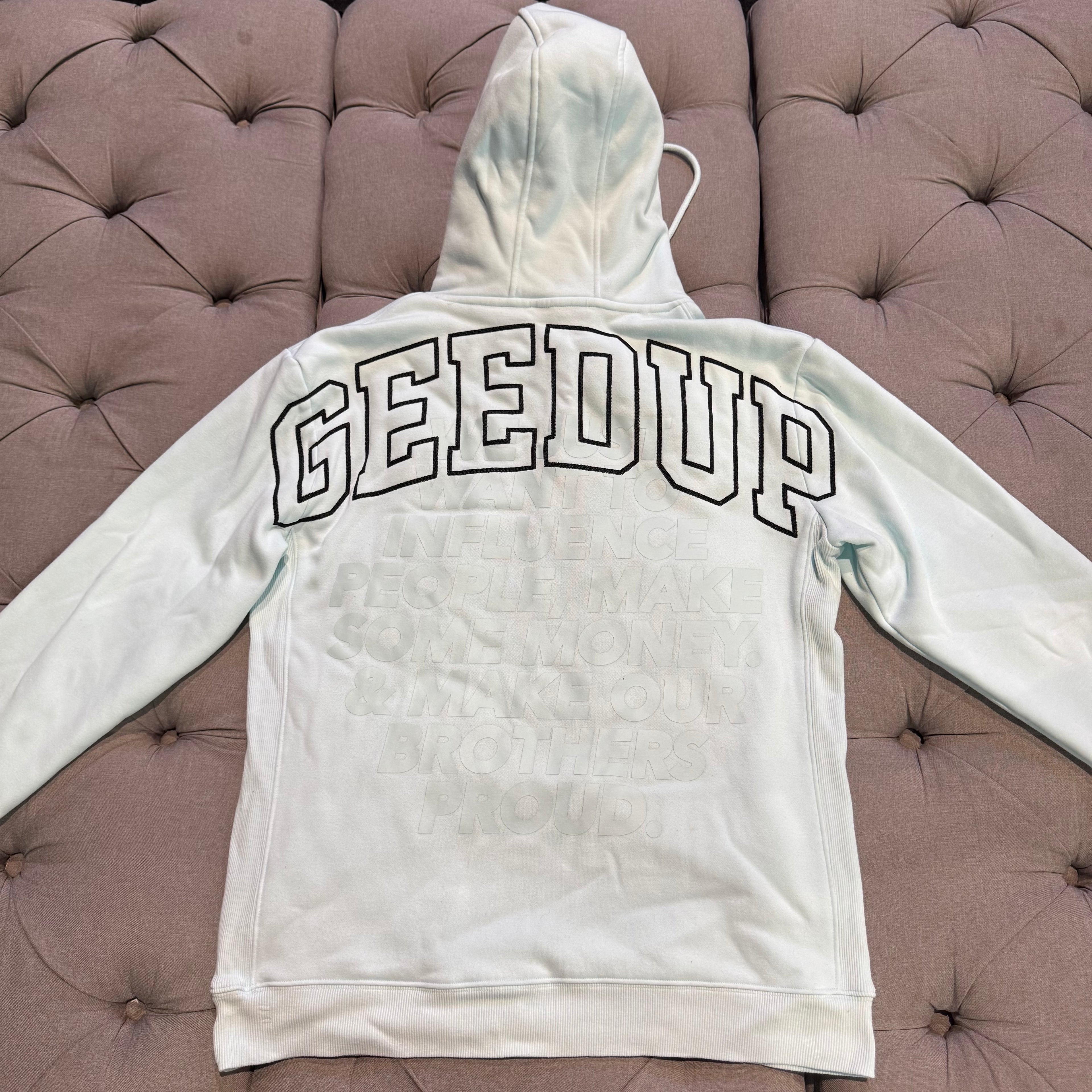 Geedup Brothers Proud Hoodie 'Teal Black' (Second hand)