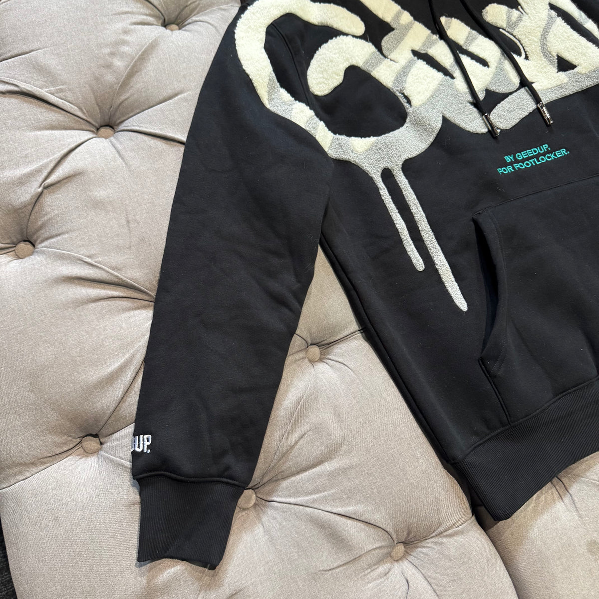 Geedup x Footlocker Handstyle Hoodie 'Turbo Black White Grey' (Brand New)