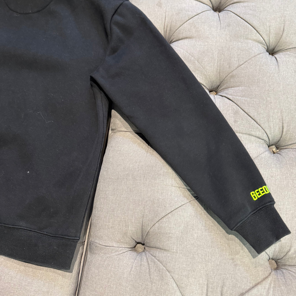 Geedup Handstyle Hoodie 'Black Neon Yellow' (Second hand)