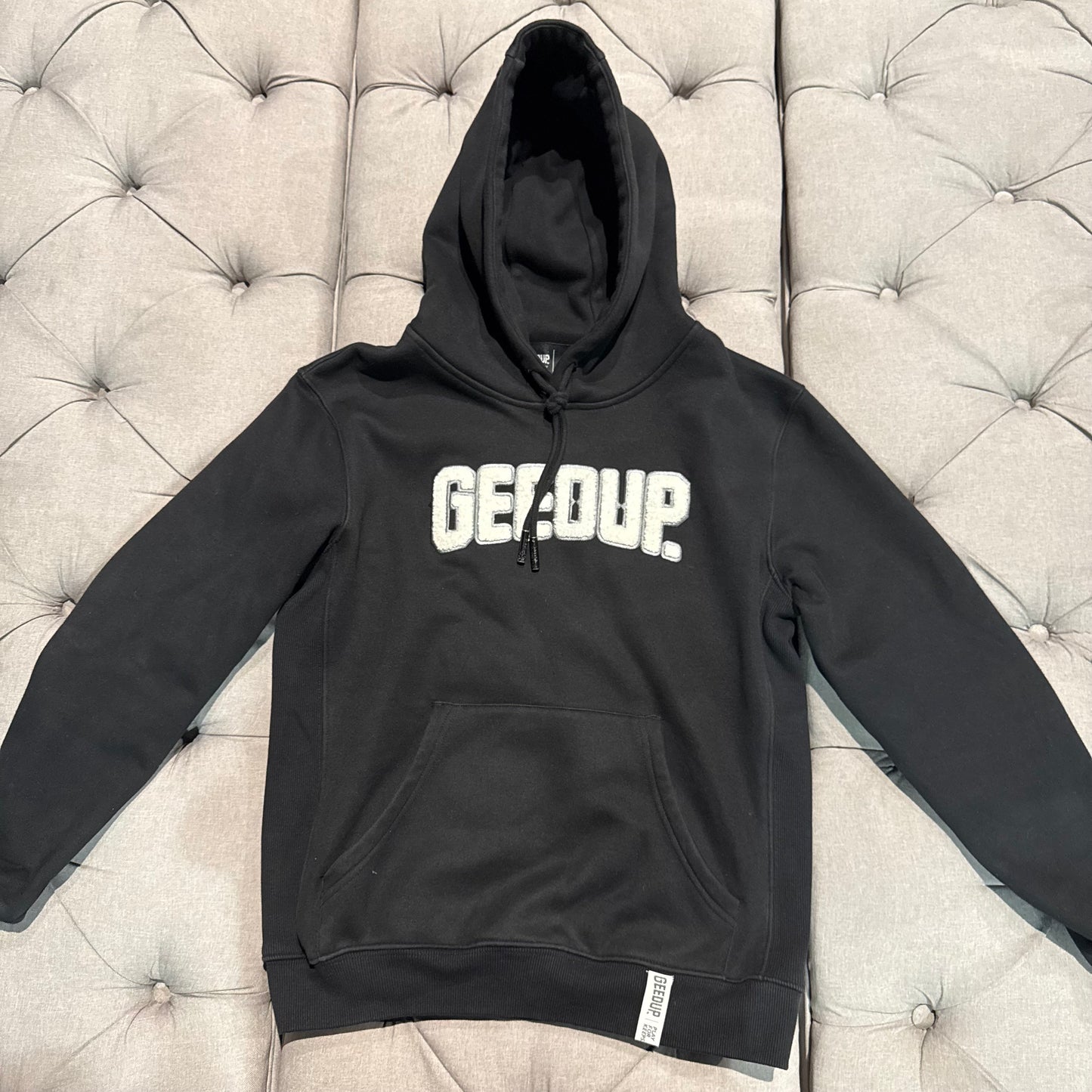 Geedup Play For Keeps Hoodie 'Black White' (Second hand)