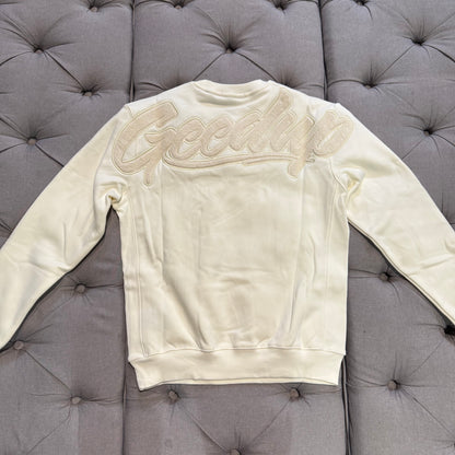 Geedup OS Script Crewneck 'Cream' (Brand New)