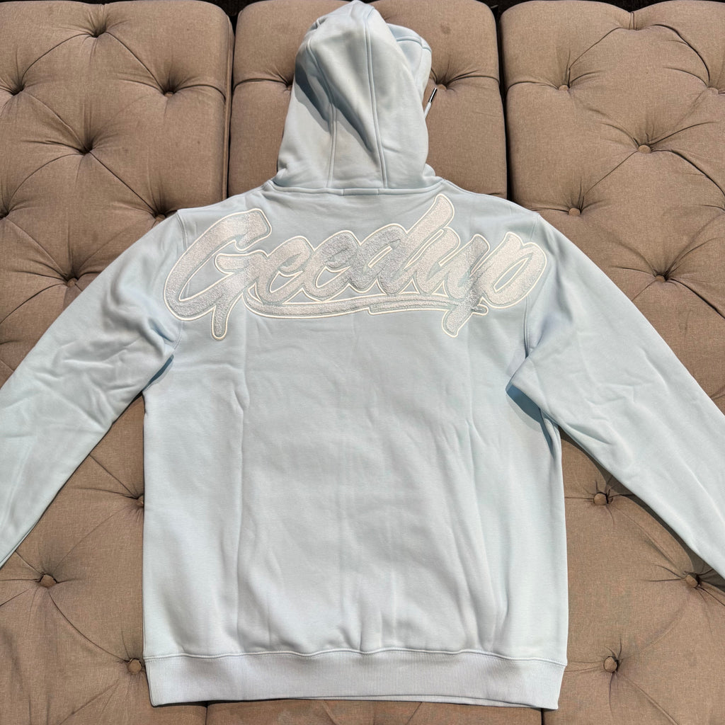 Geeduo OS Handstyle Hoodie 'Cool Blue' (Second hand)