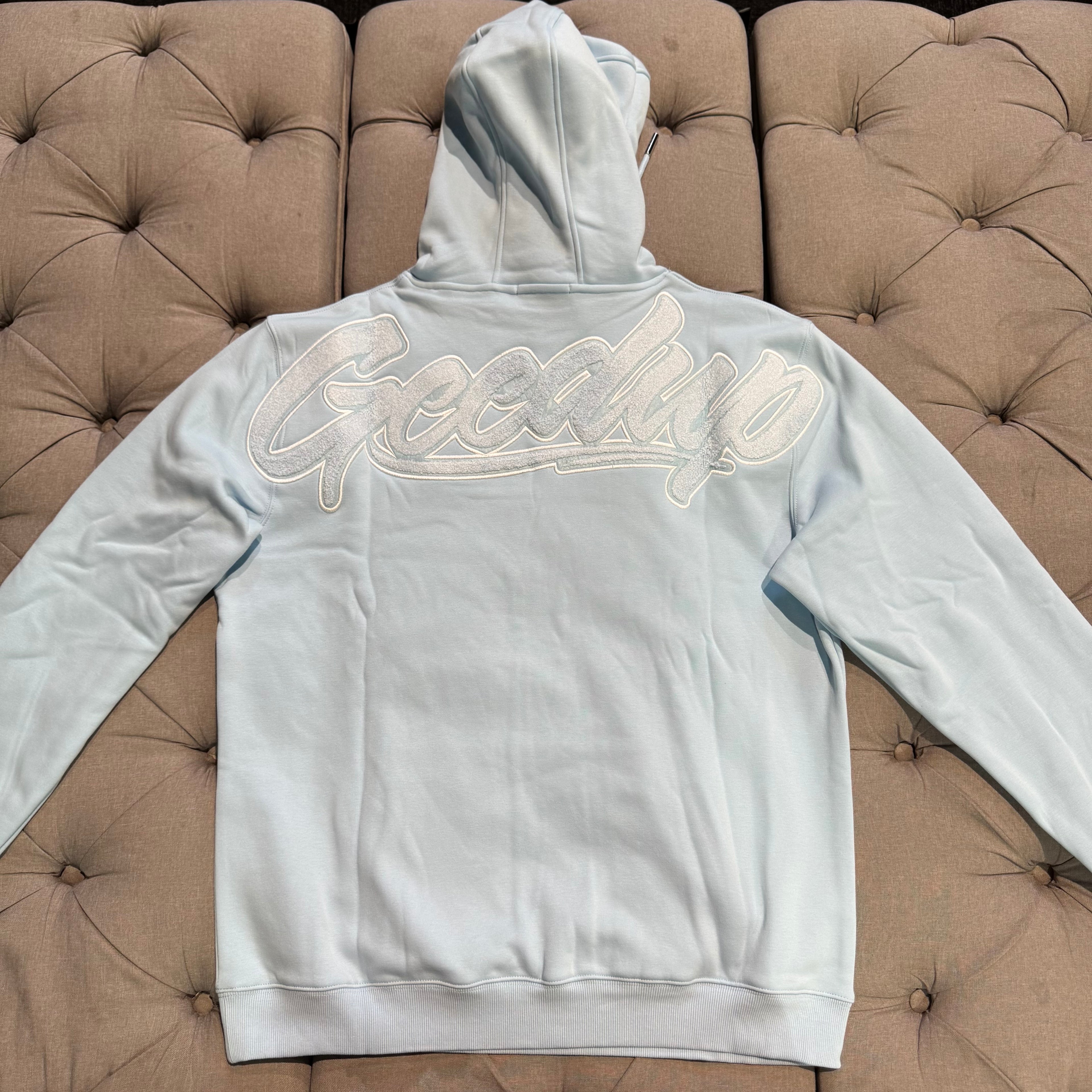 Geeduo OS Handstyle Hoodie 'Cool Blue' (Second hand)