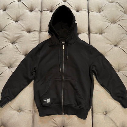 Geedup Hood Logo Zipup Hoodie 'Black White' (Second hand)