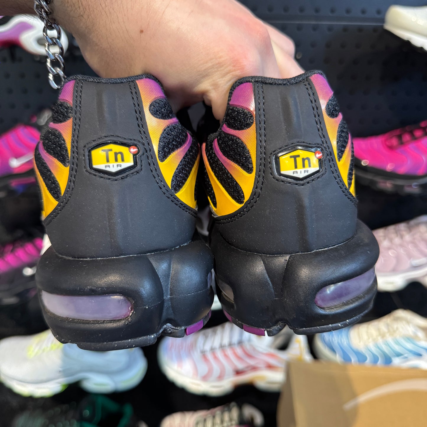 Nike Air Max Plus TN 'Black University Gold Viotech Purple' (Brand New)