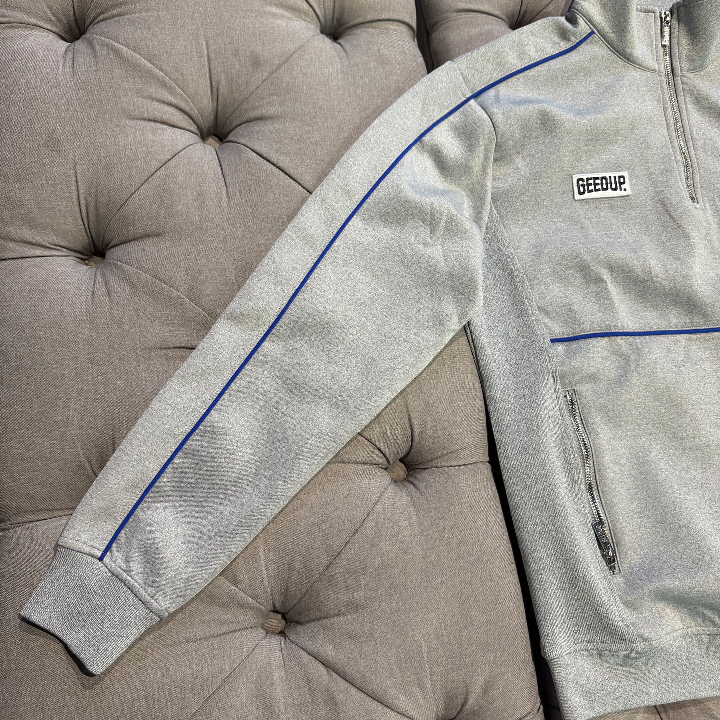 Geedup PFK Qtr Zip 'Grey Blue' (Second hand)