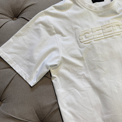 Geedup Embossed Logo Sportsman T-Shirt 'White' (Second hand)