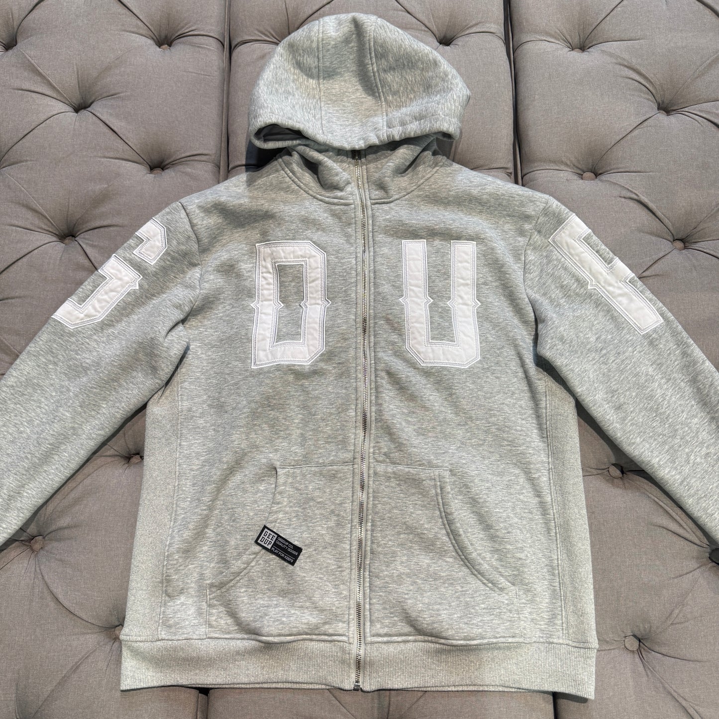 Geedup G.D.U.P Zip Hoodie 'Grey' (Second hand)
