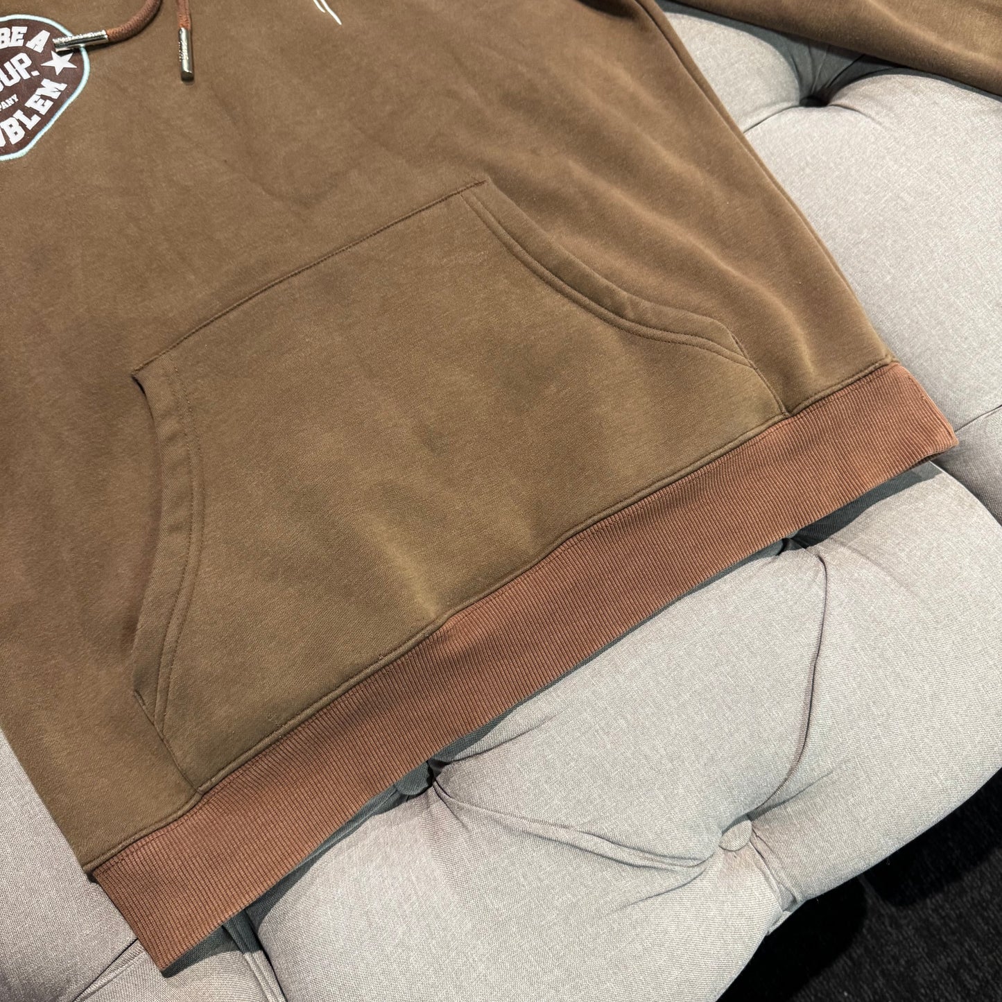 Geedup Proud To Be A Problem Handstyle Hoodie 'Brown Baby Blue' (Second hand)